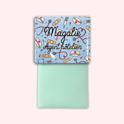 Pochette aimantée Médical Bleu Ciel