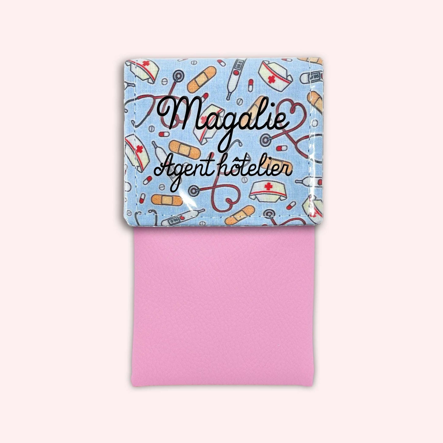 Pochette aimantée Médical Bleu Ciel