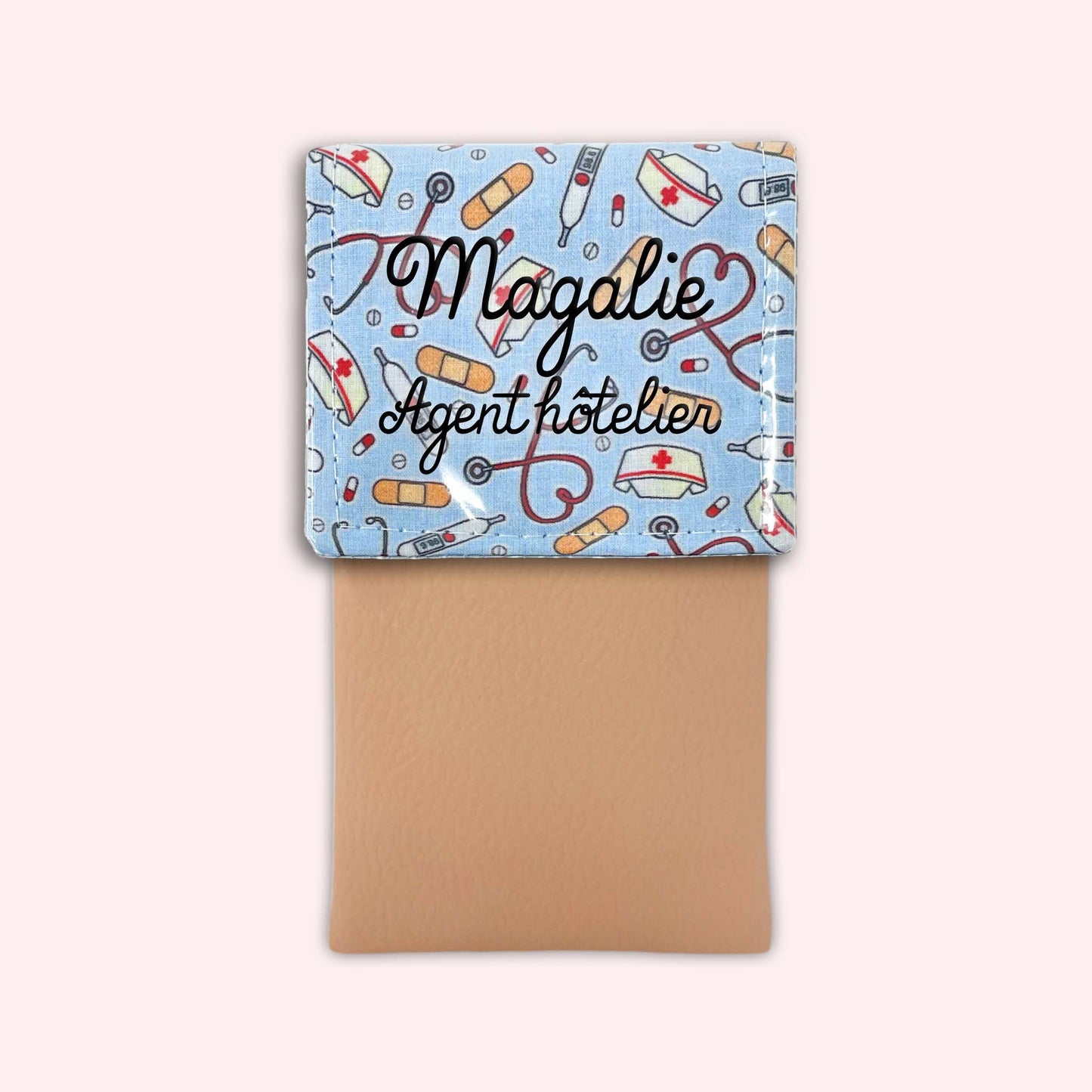 Pochette aimantée Médical Bleu Ciel