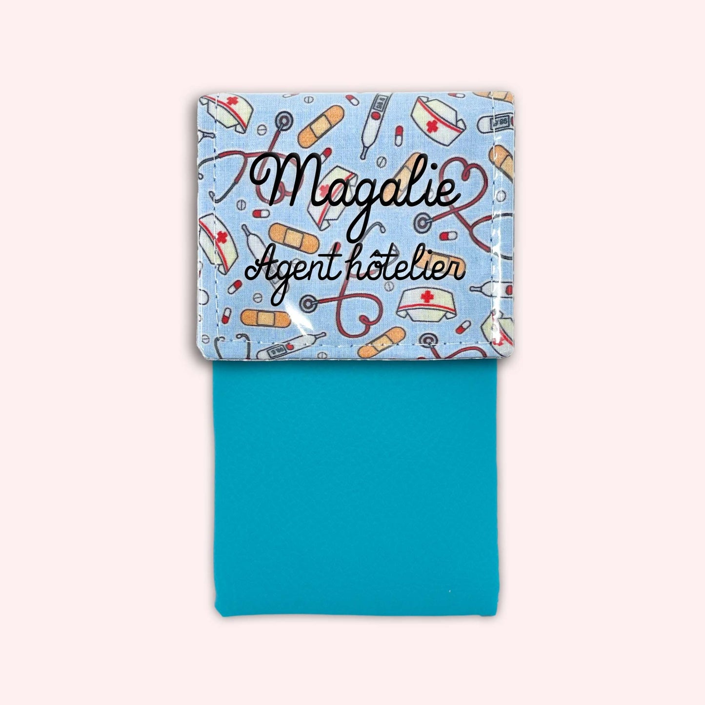 Pochette aimantée Médical Bleu Ciel