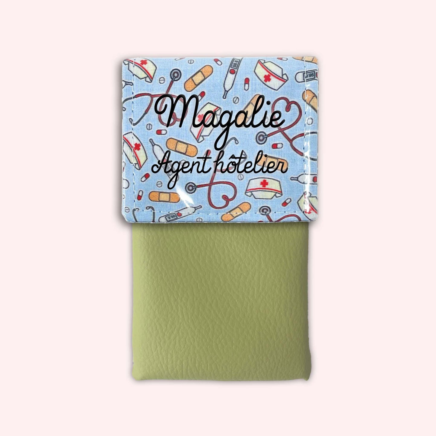 Pochette aimantée Médical Bleu Ciel