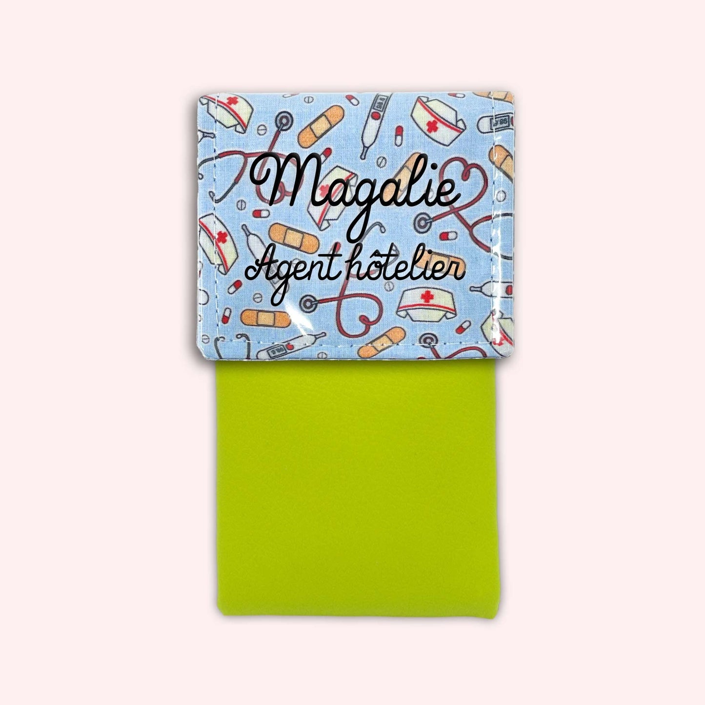 Pochette aimantée Médical Bleu Ciel