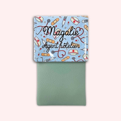 Pochette aimantée Médical Bleu Ciel
