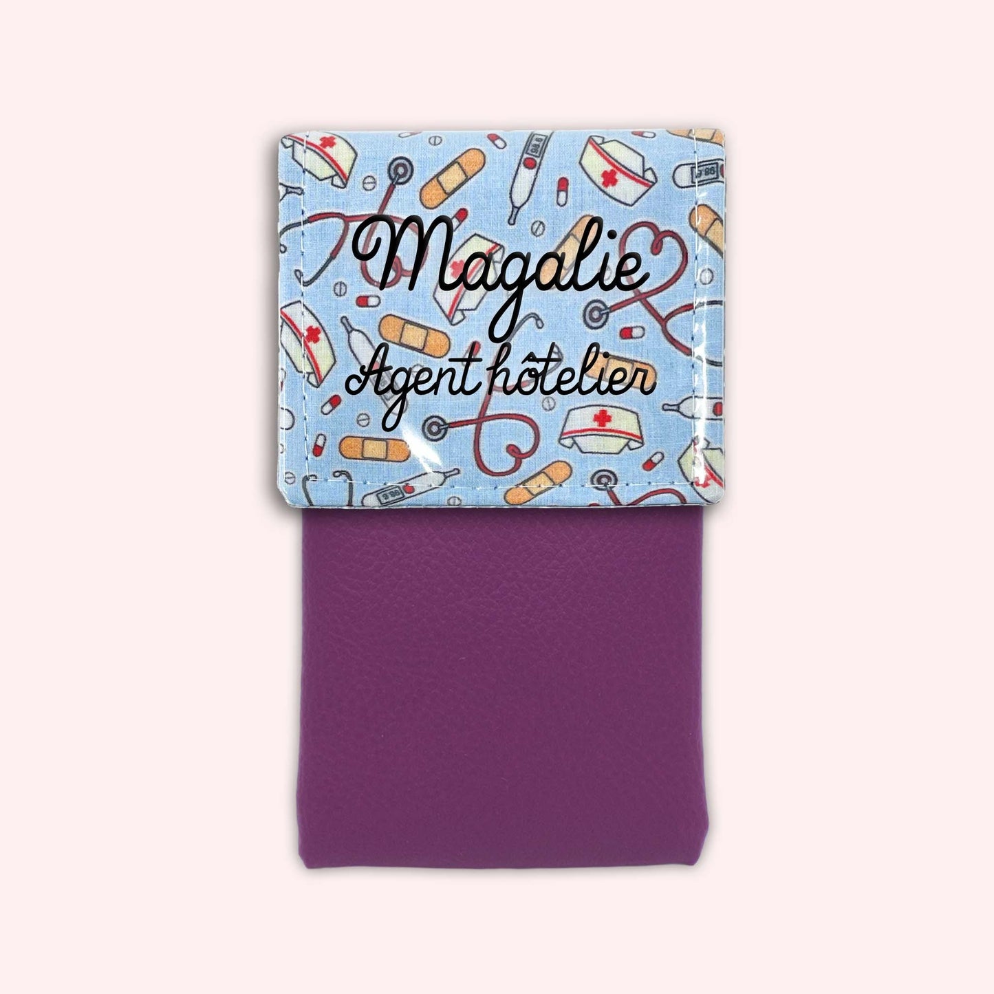 Pochette aimantée Médical Bleu Ciel