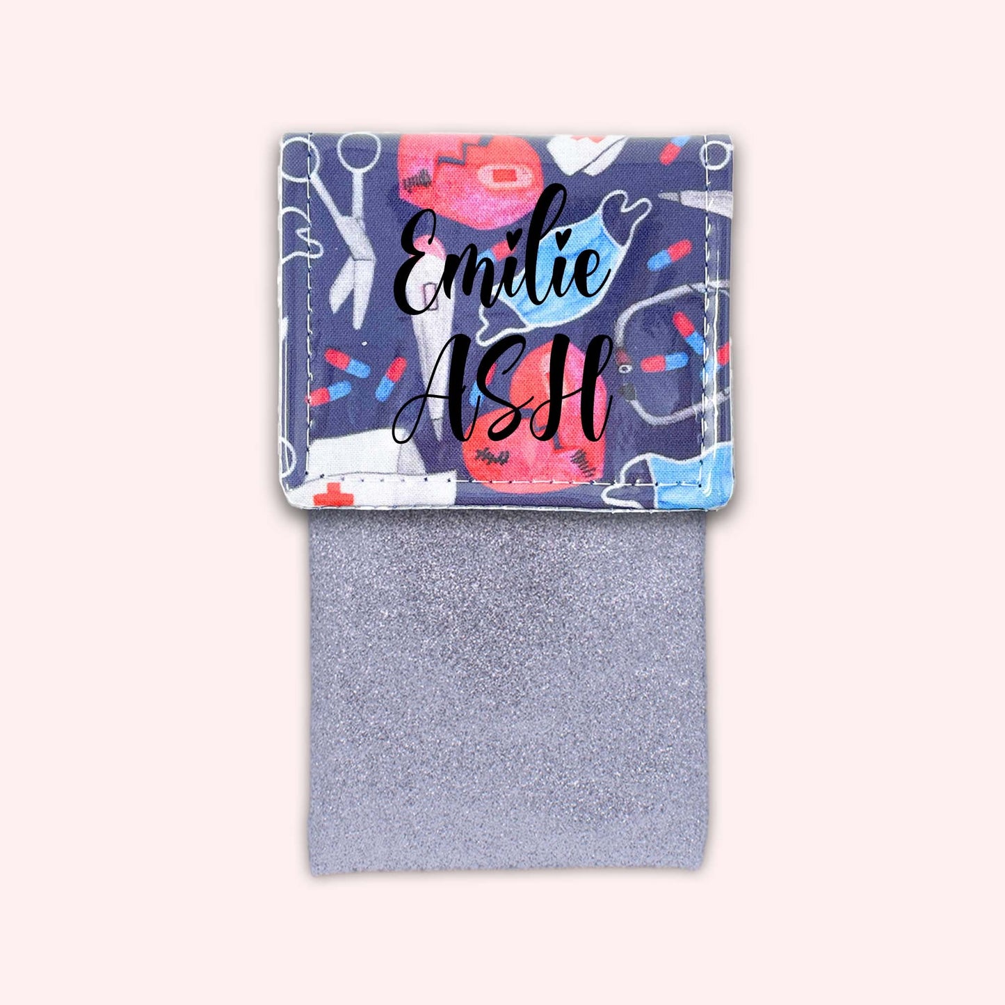 Pochette aimantée Masque Coeur