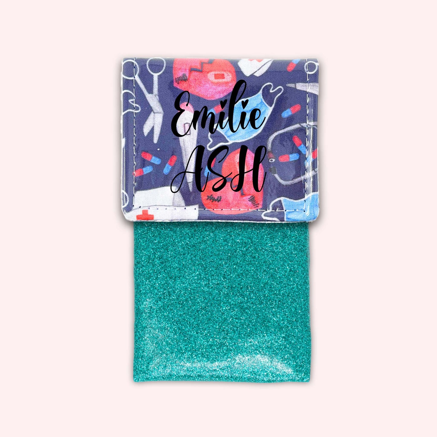 Pochette aimantée Masque Coeur