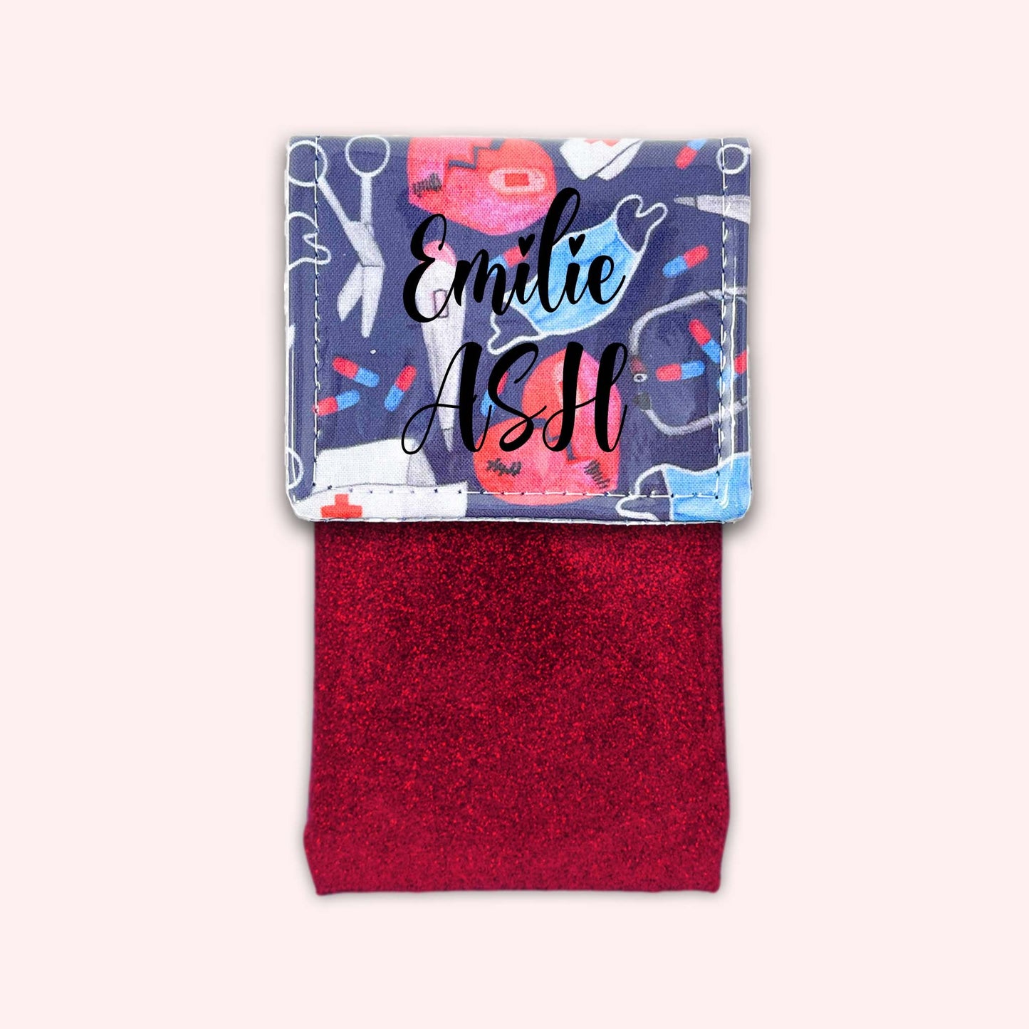 Pochette aimantée Masque Coeur
