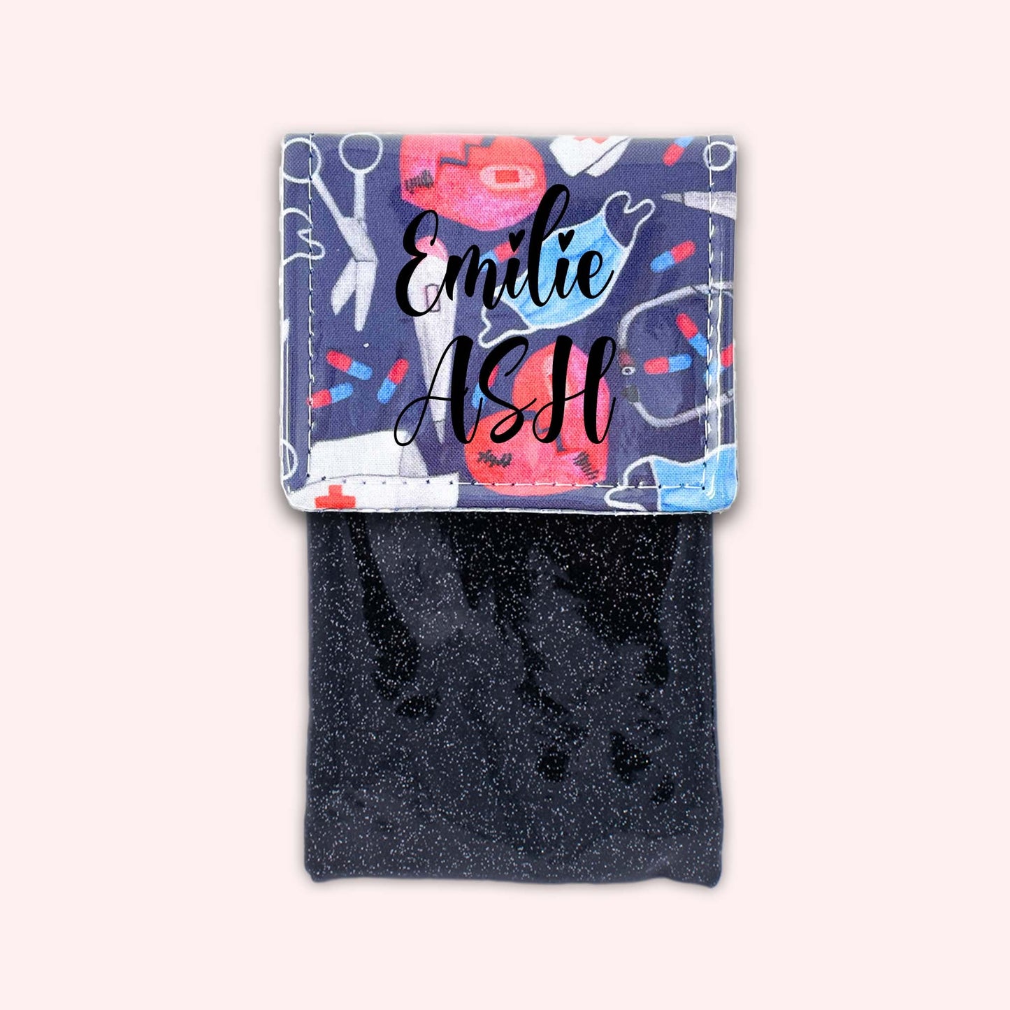 Pochette aimantée Masque Coeur
