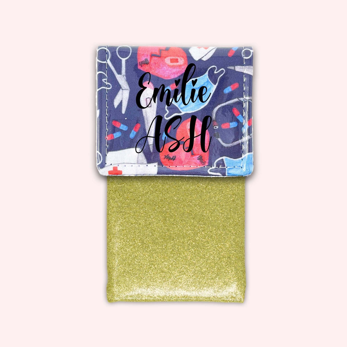 Pochette aimantée Masque Coeur