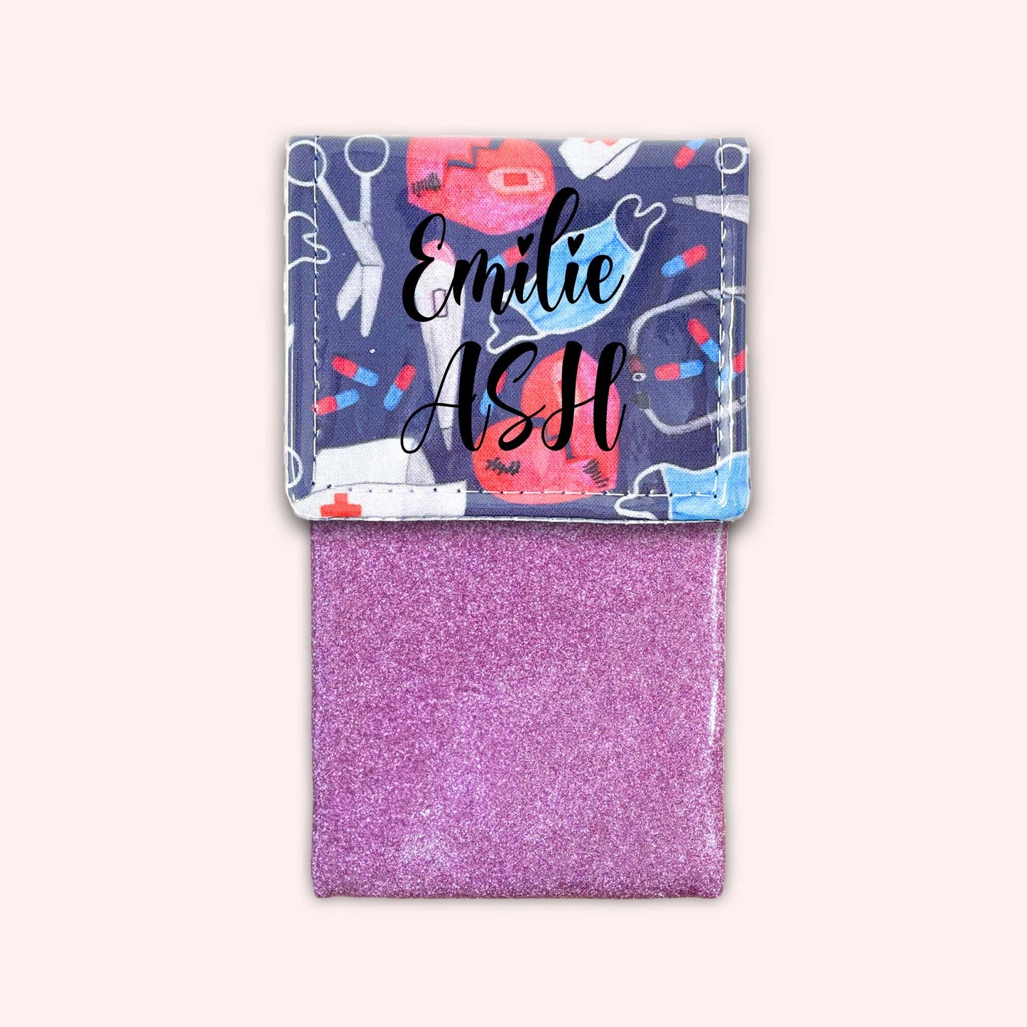 Pochette aimantée Masque Coeur