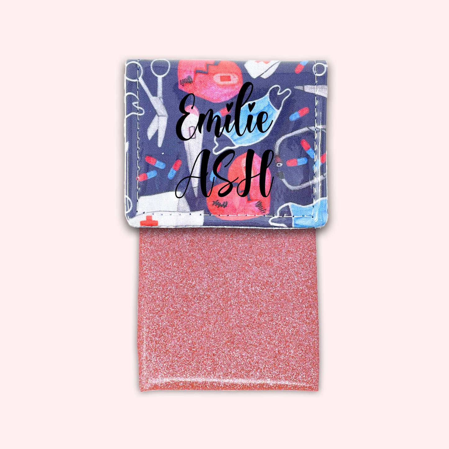 Pochette aimantée Masque Coeur