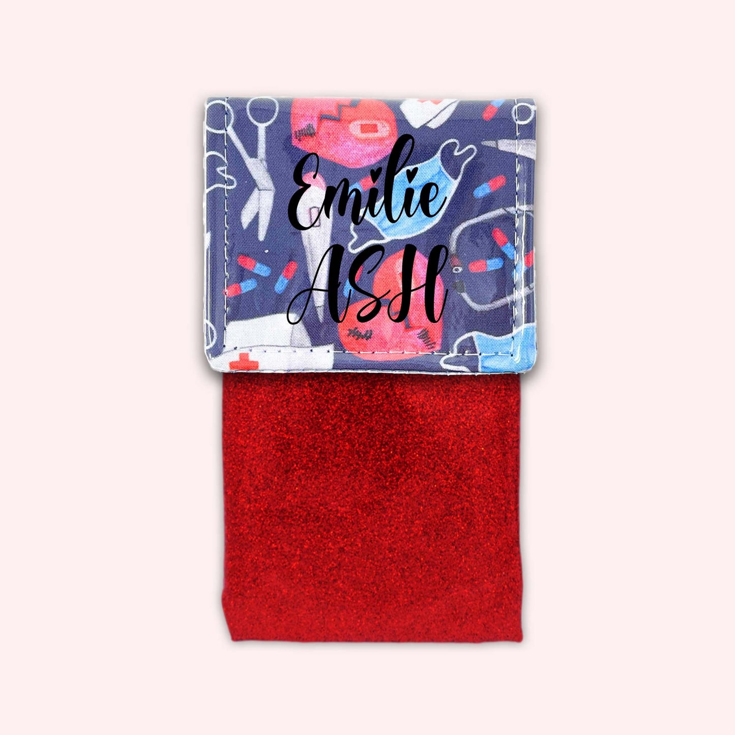 Pochette aimantée Masque Coeur