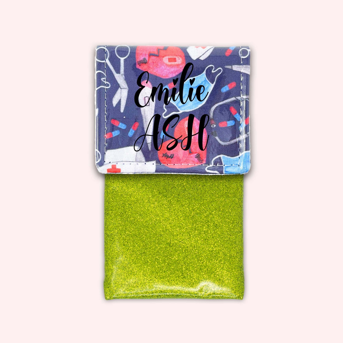 Pochette aimantée Masque Coeur