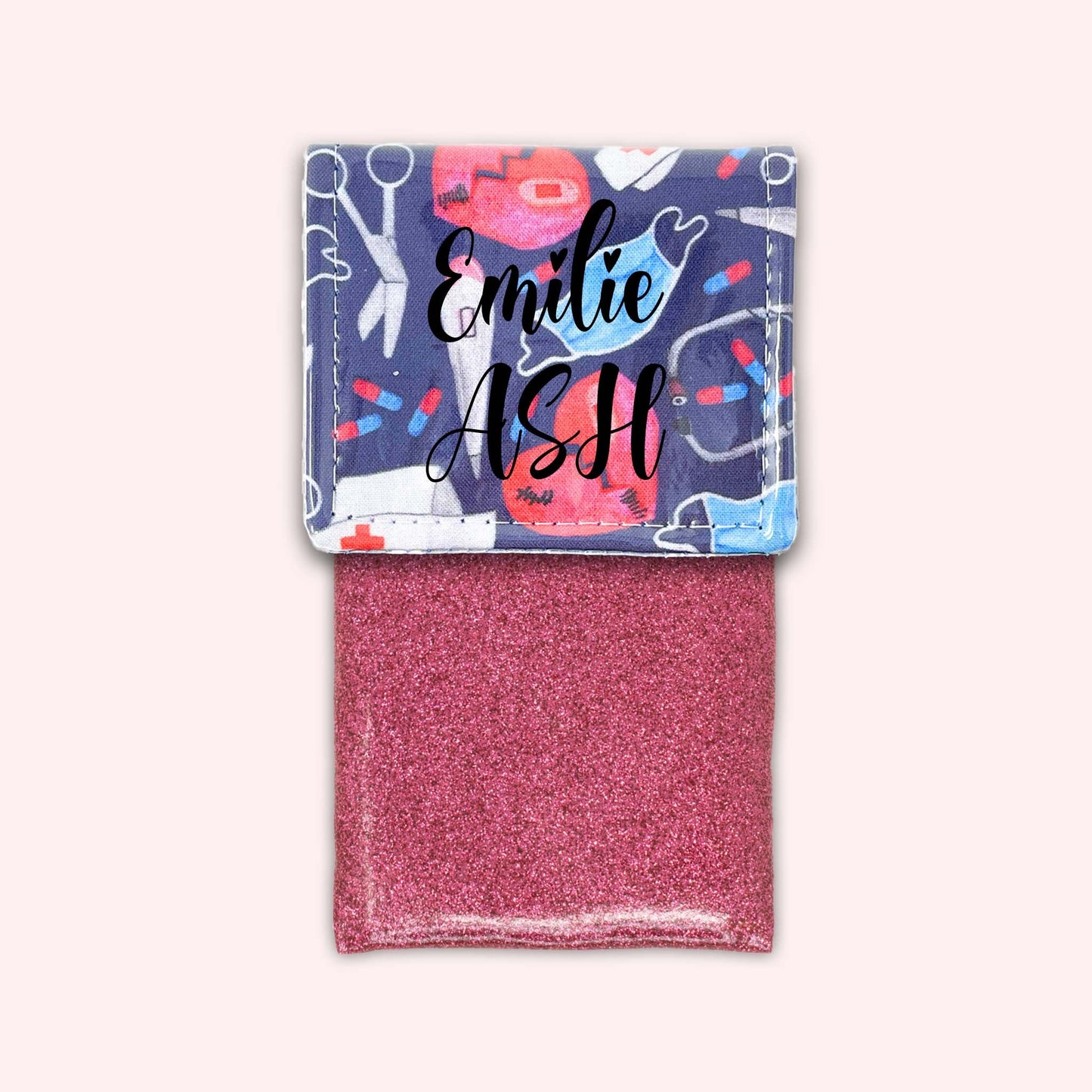 Pochette aimantée Masque Coeur