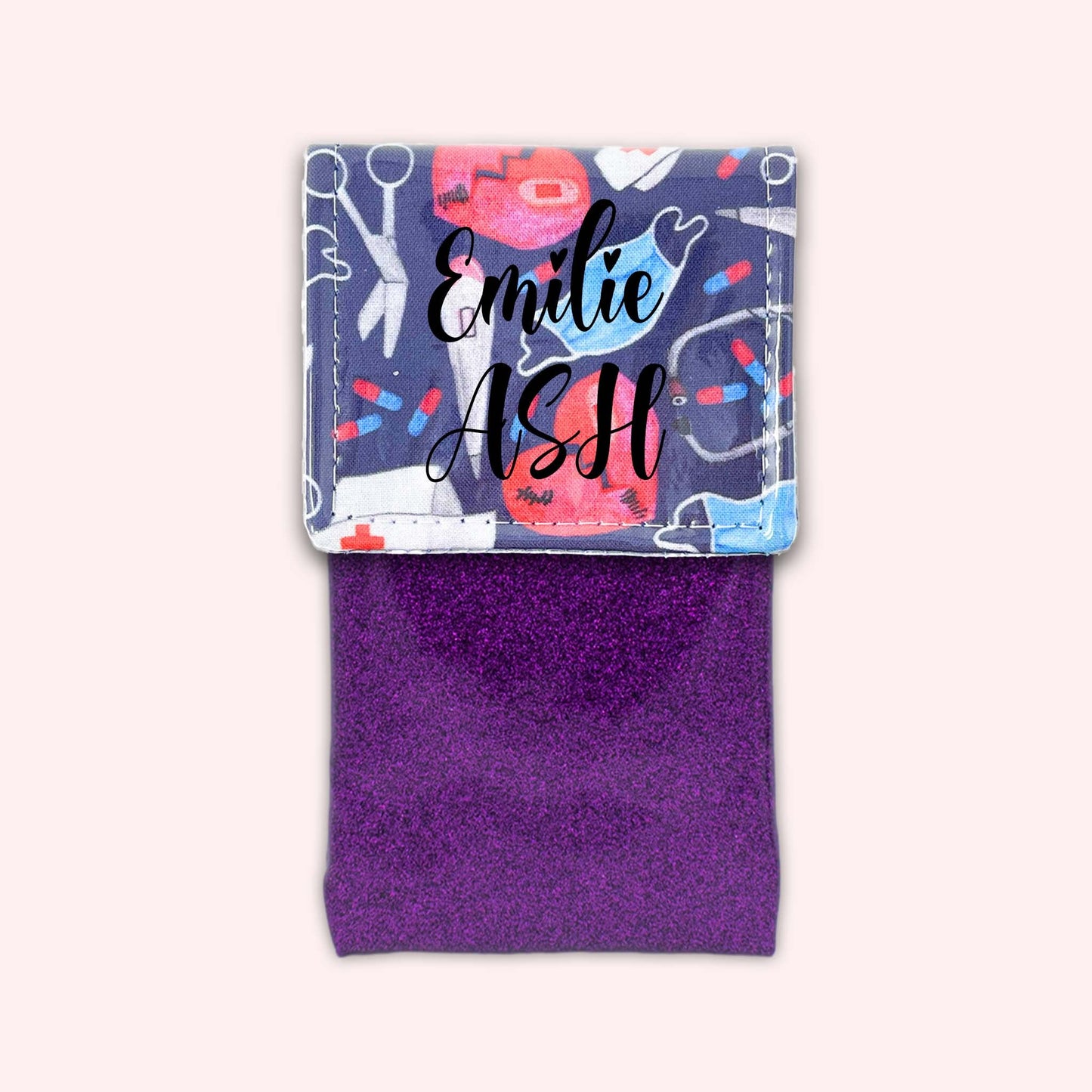 Pochette aimantée Masque Coeur