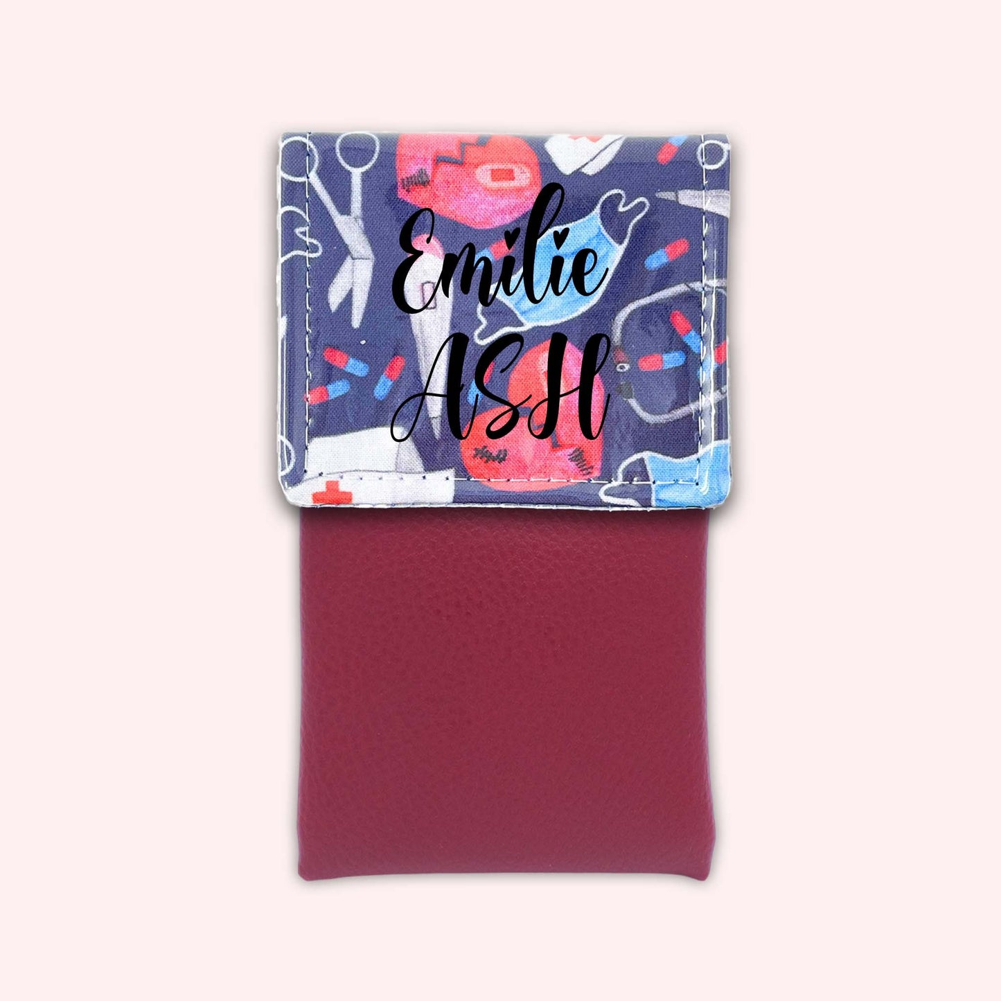 Pochette aimantée Masque Coeur