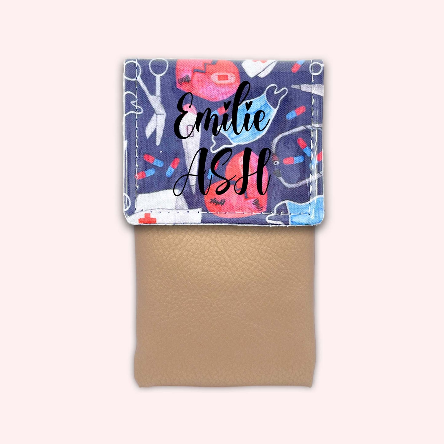 Pochette aimantée Masque Coeur