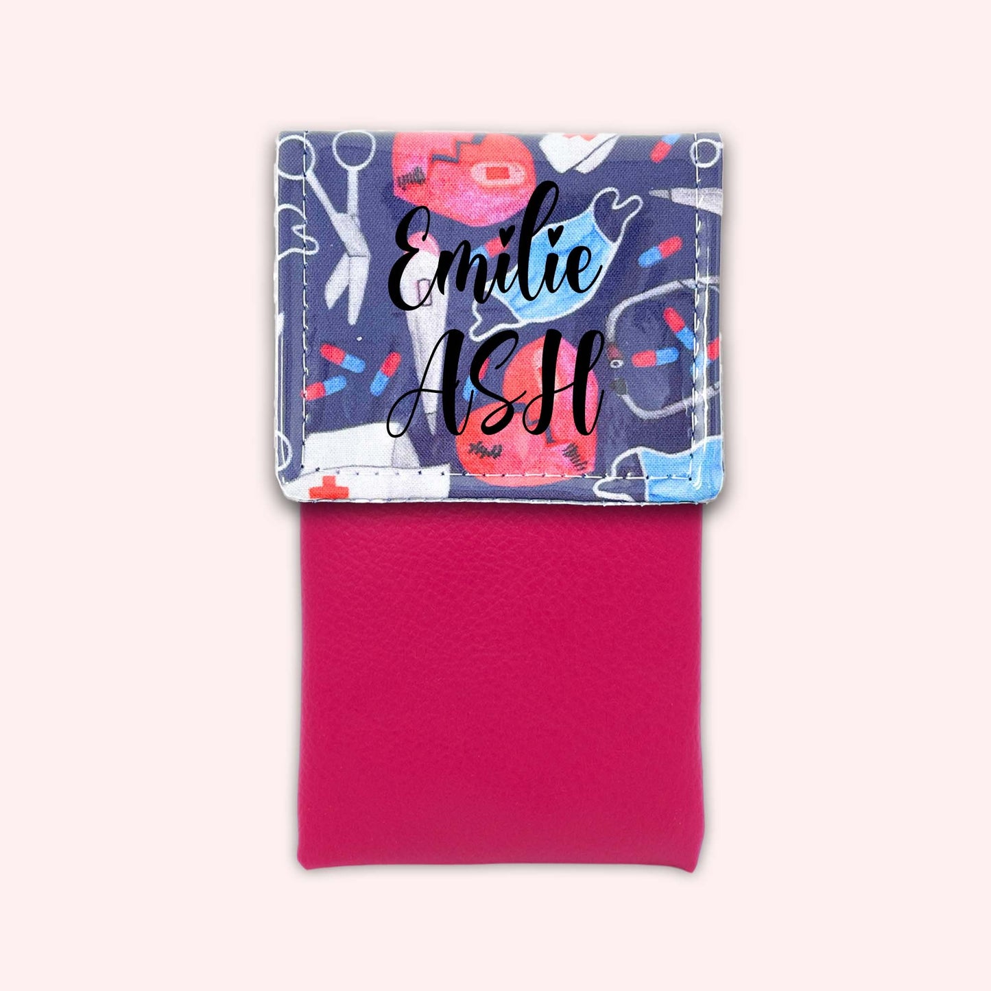 Pochette aimantée Masque Coeur