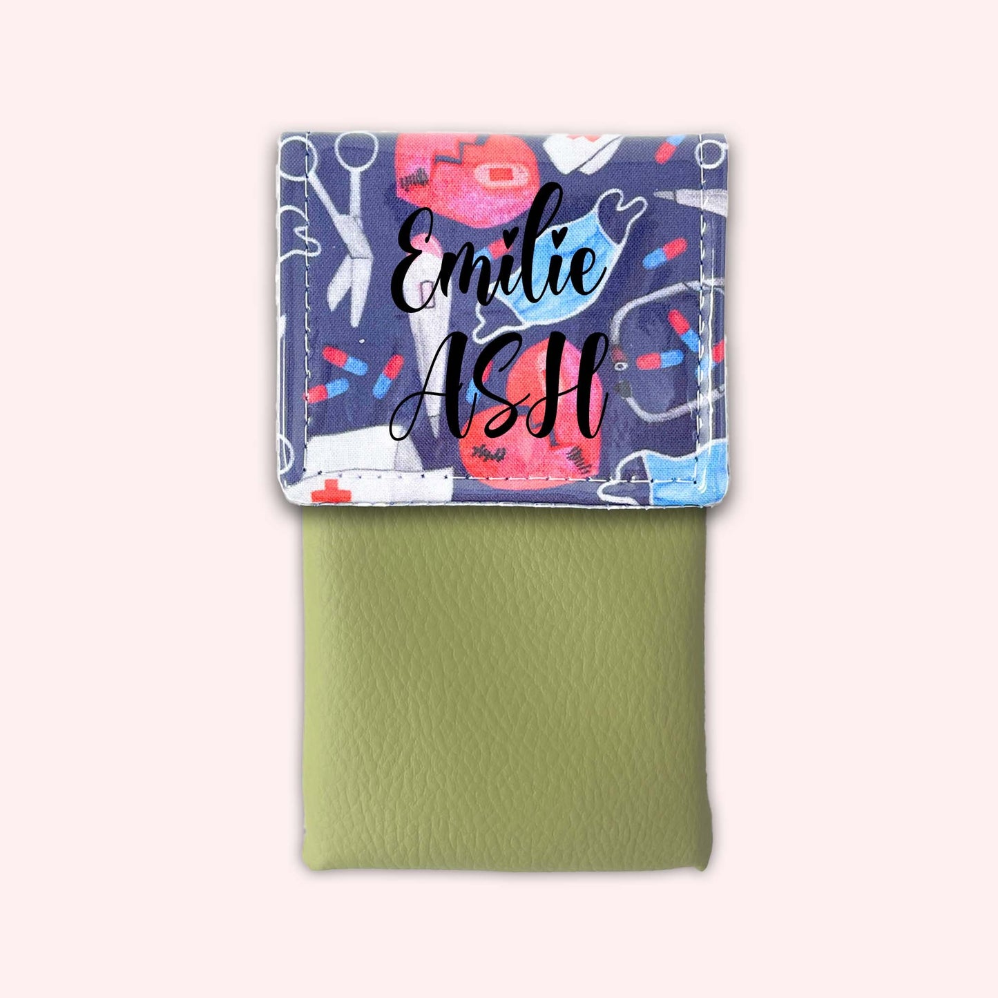 Pochette aimantée Masque Coeur