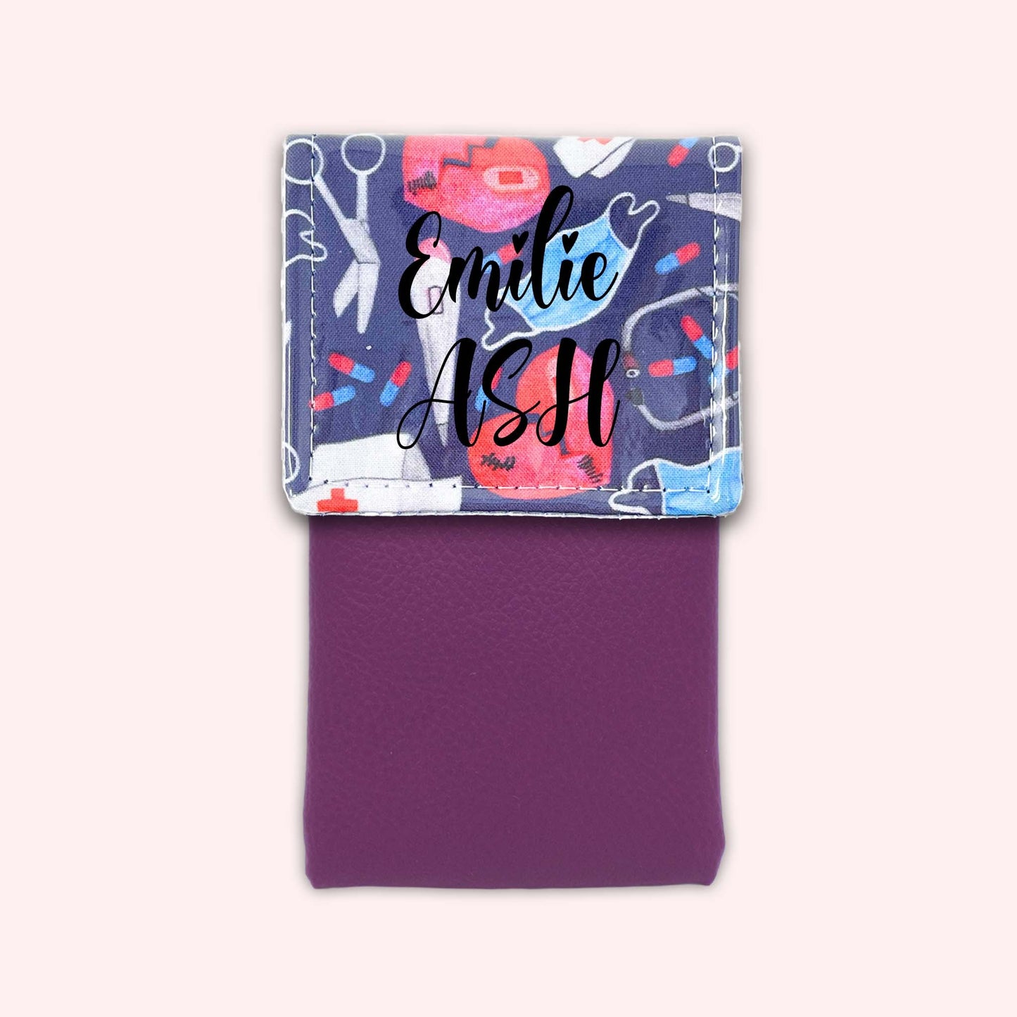 Pochette aimantée Masque Coeur