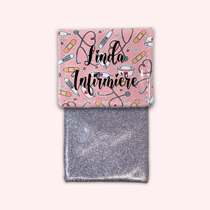 Pochette aimantée Médical Rose pâle