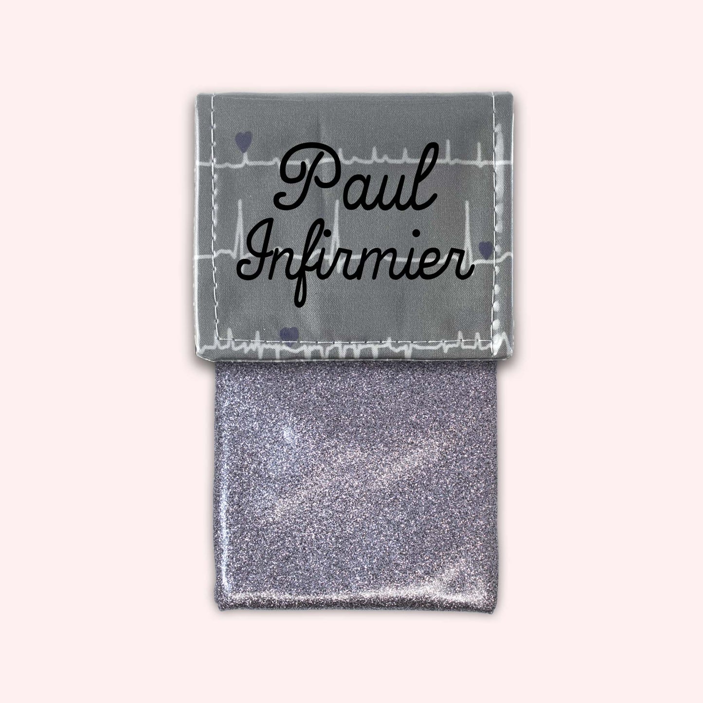 Pochette aimantée Rythme Gris