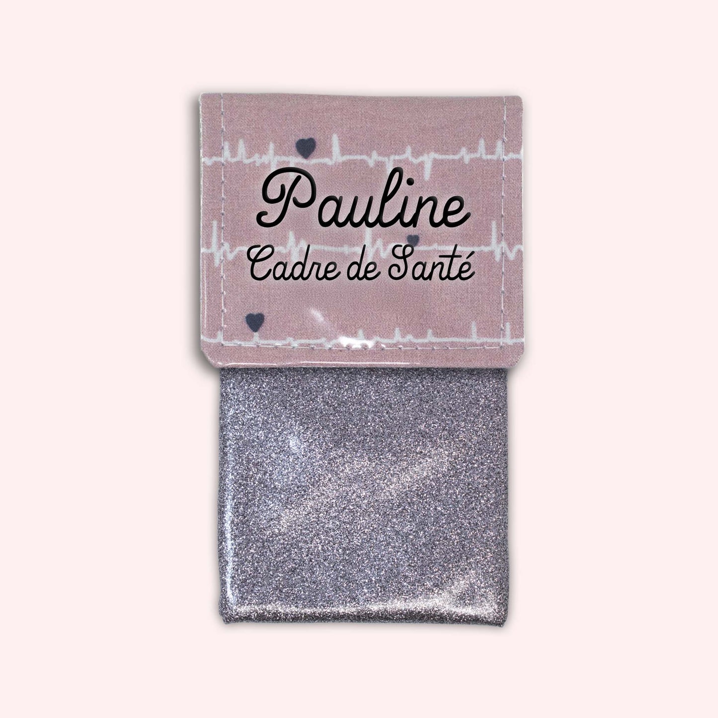 Pochette aimantée Rythme Rosé Pastel