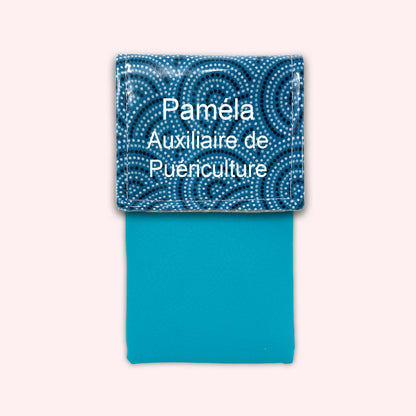 Pochette aimantée Arches Bleues