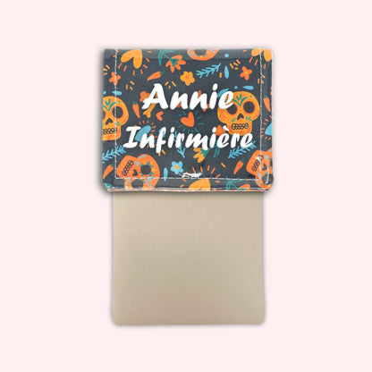 Pochette aimantée Calavera