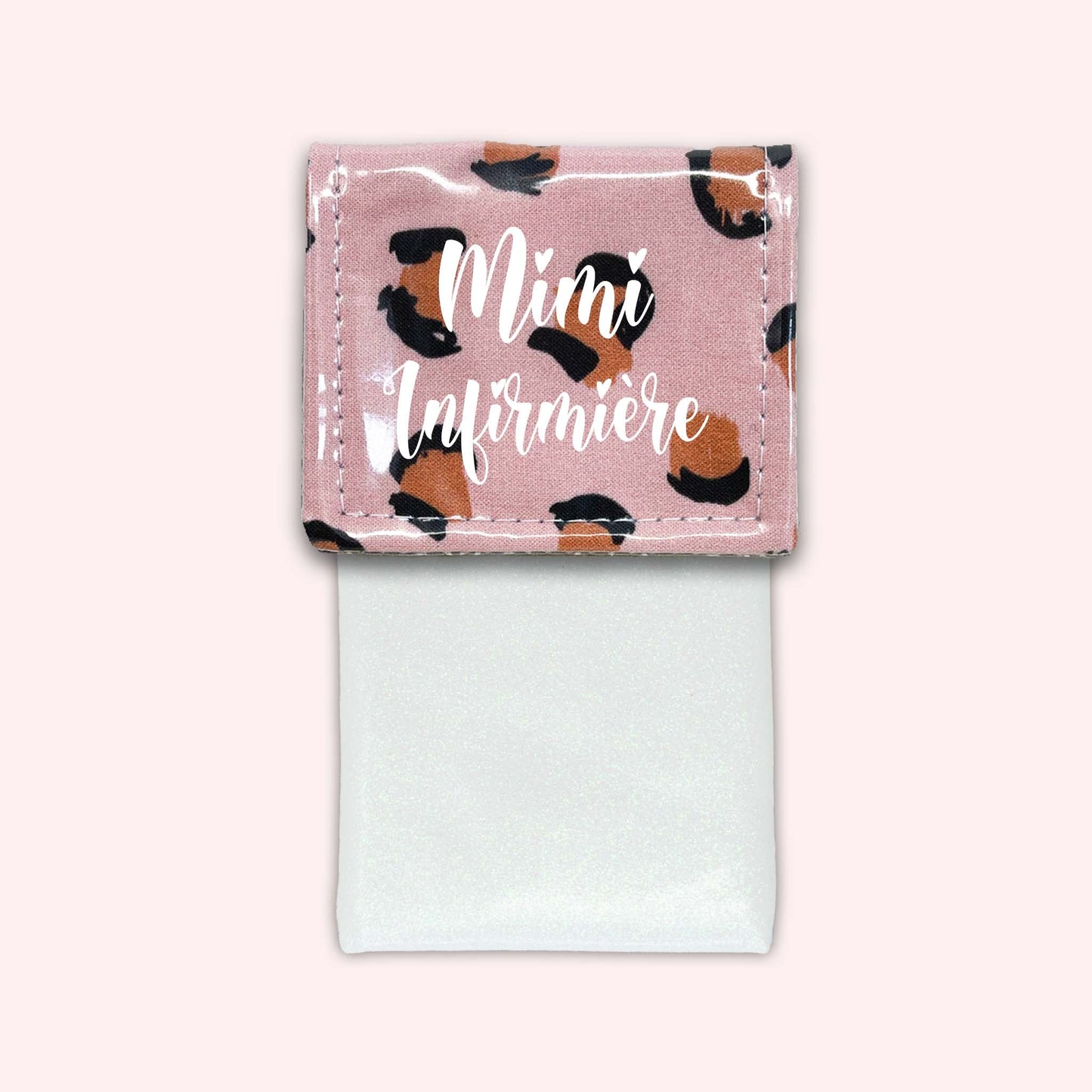 Pink Leopard Magnetic Pouch
