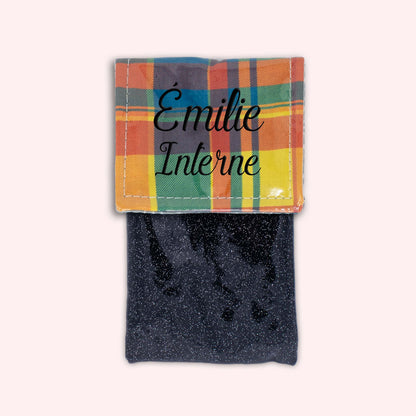 Pochette aimantée Madras Antilles