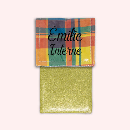 Pochette aimantée Madras Antilles