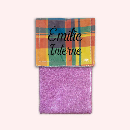 Pochette aimantée Madras Antilles