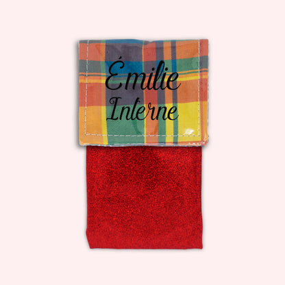 Pochette aimantée Madras Antilles