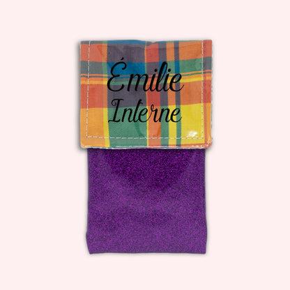 Pochette aimantée Madras Antilles