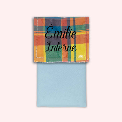 Pochette aimantée Madras Antilles