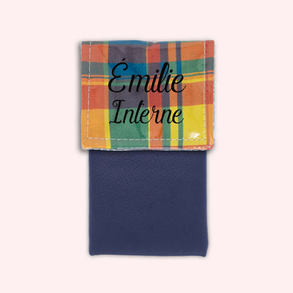 Pochette aimantée Madras Antilles