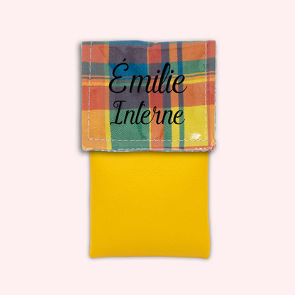 Pochette aimantée Madras Antilles