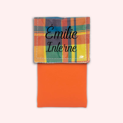 Pochette aimantée Madras Antilles