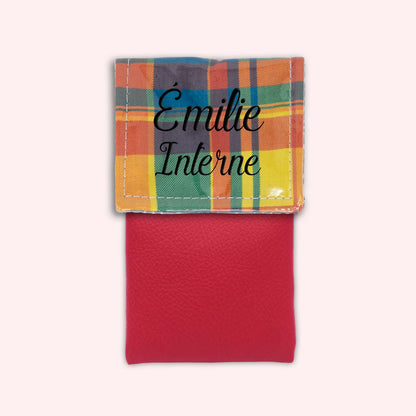 Pochette aimantée Madras Antilles