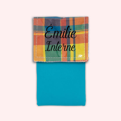 Pochette aimantée Madras Antilles