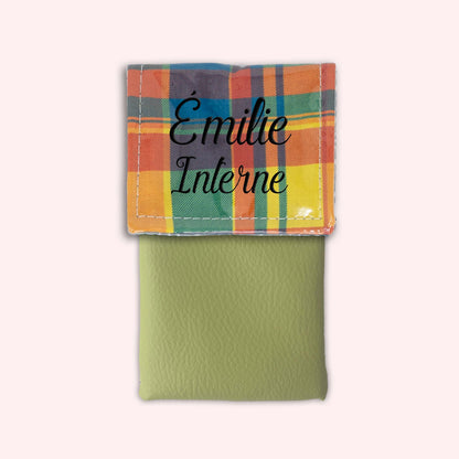 Pochette aimantée Madras Antilles
