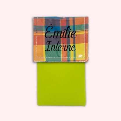 Pochette aimantée Madras Antilles