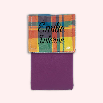 Pochette aimantée Madras Antilles