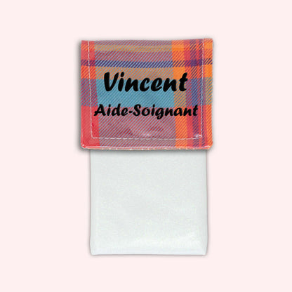 Pochette aimantée Madras Caraibes