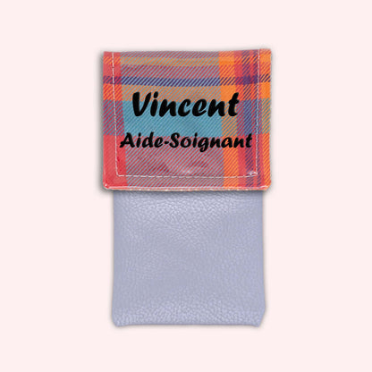 Pochette aimantée Madras Caraibes