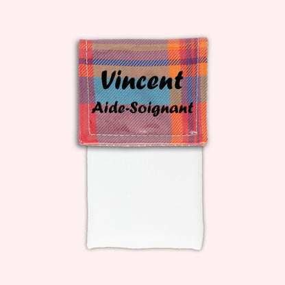 Pochette aimantée Madras Caraibes