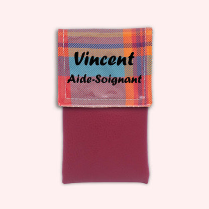 Pochette aimantée Madras Caraibes
