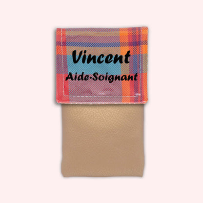 Pochette aimantée Madras Caraibes