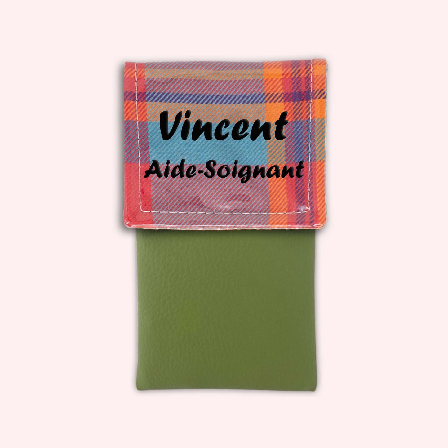 Pochette aimantée Madras Caraibes
